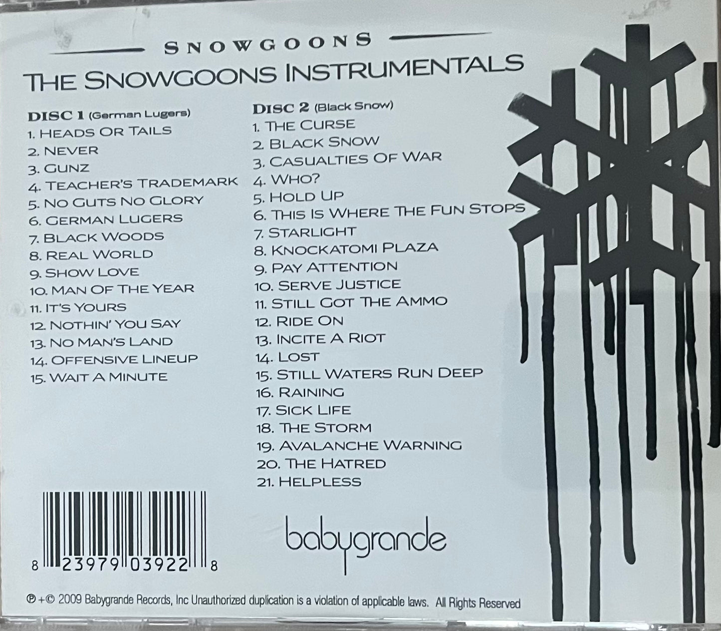 Snowgoons - The Snowgoons Instrumentals