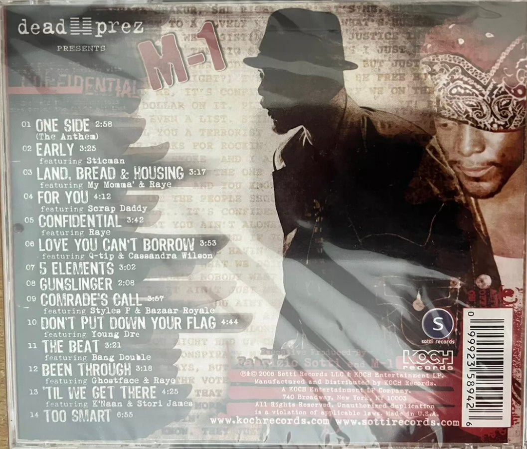 Dead Prez präsentiert M1 – Vertraulich – Brandneu – Versiegelt