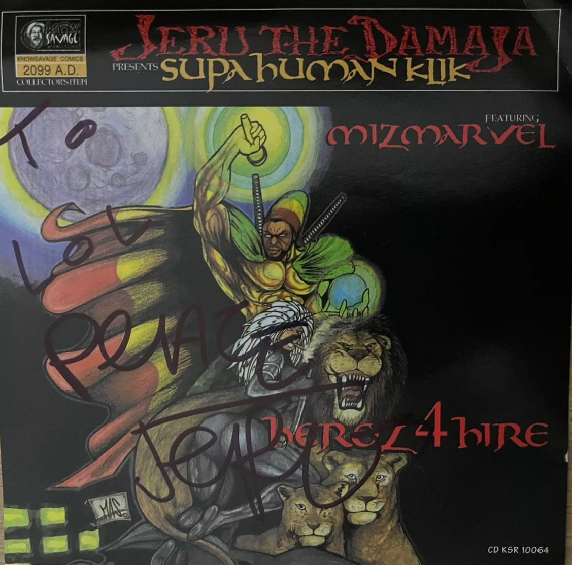 Jeru The Damaja presenta Supa Human Klik - Heroz 4 Hire - Firmado