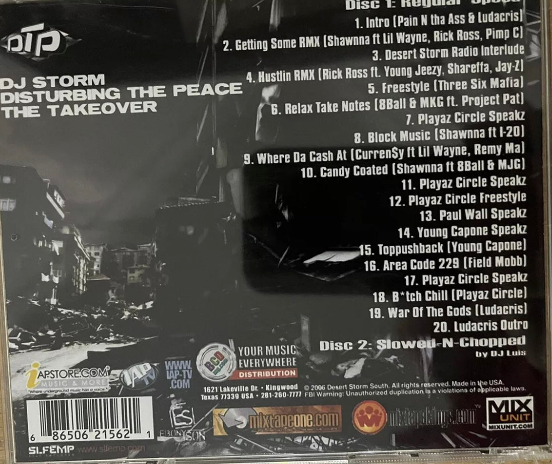 Dj Storm Disturbing Tha Peace The Takeover Ludacris