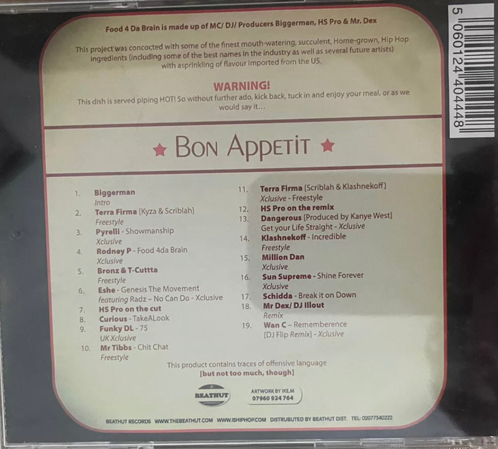Food 4 Da brain - Bon Appetit - Biggaman HS pro & Mr dex