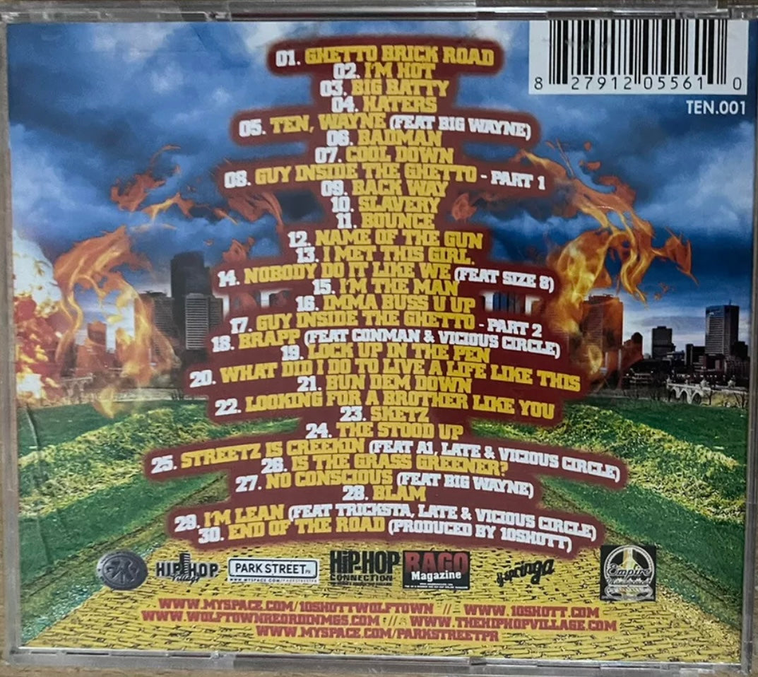 10shott – Ghetto Brick Road, moderiert von DJ Springa und gemischt von Tricksta