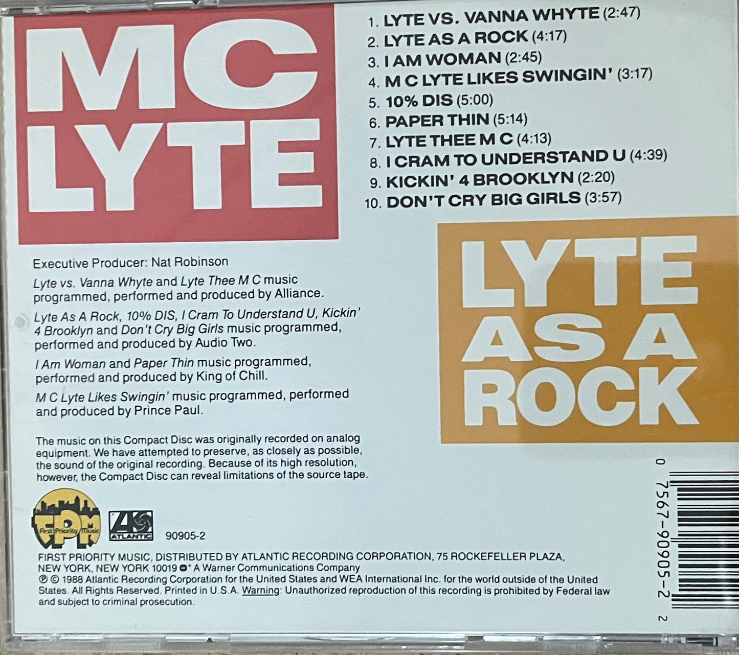 Mc Lyte - Lyte as a rock