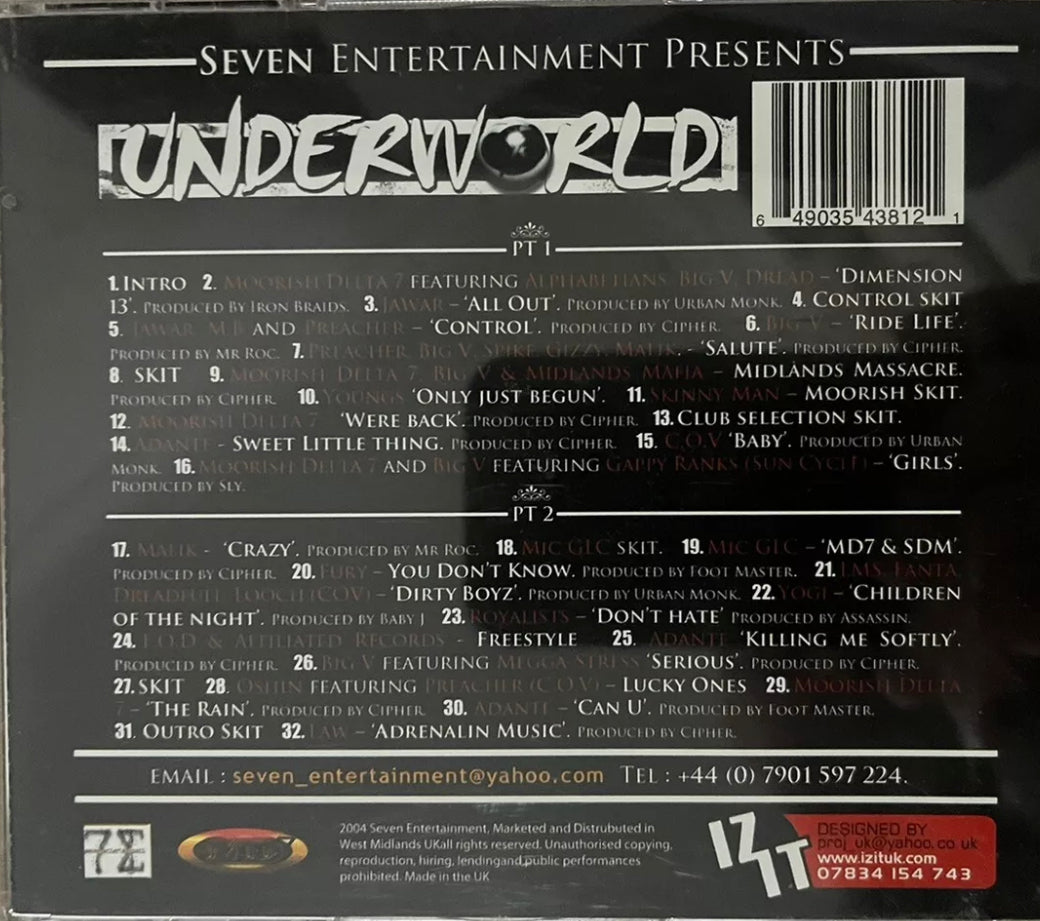 Seven Entertainment presenta Underworld - Moorish Delta 7 Yogi Big V Adante Law