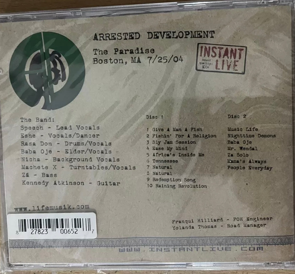 Arrested Development – Instant Live The Paradise – Versiegelt