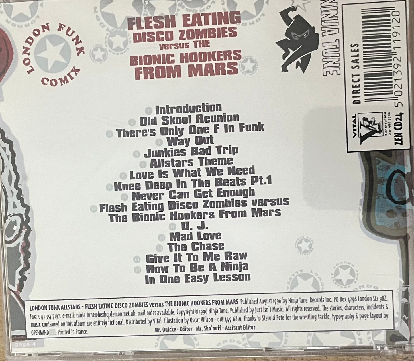 The London Funk Allstars present - Flesh eating disco zombies vs The bionic hookers from mars