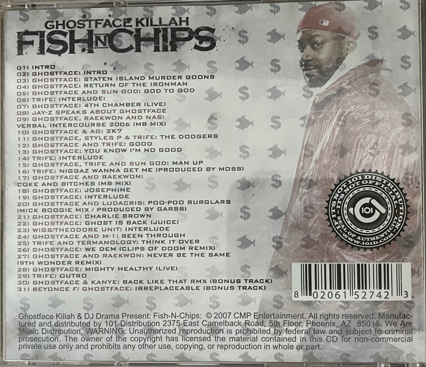 Ghostface Killah - Fish N Chips - Official Gangsta Grillz