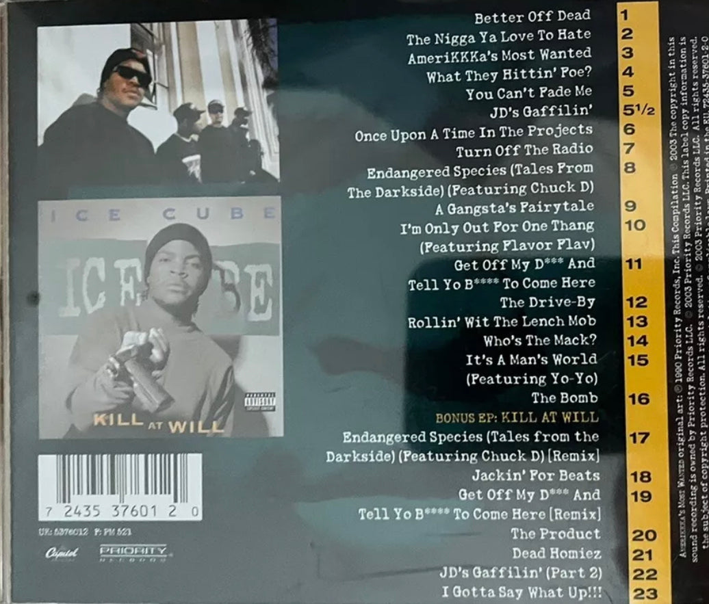 Ice Cube - Amerikkka’s Most Wanted & Bonus Kill At Will EP