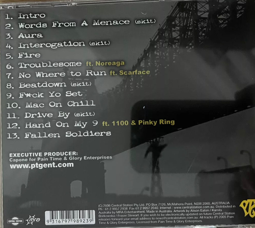 Capone Da Streets Mixtape Band 1 Pain Time & Glory Geschenk