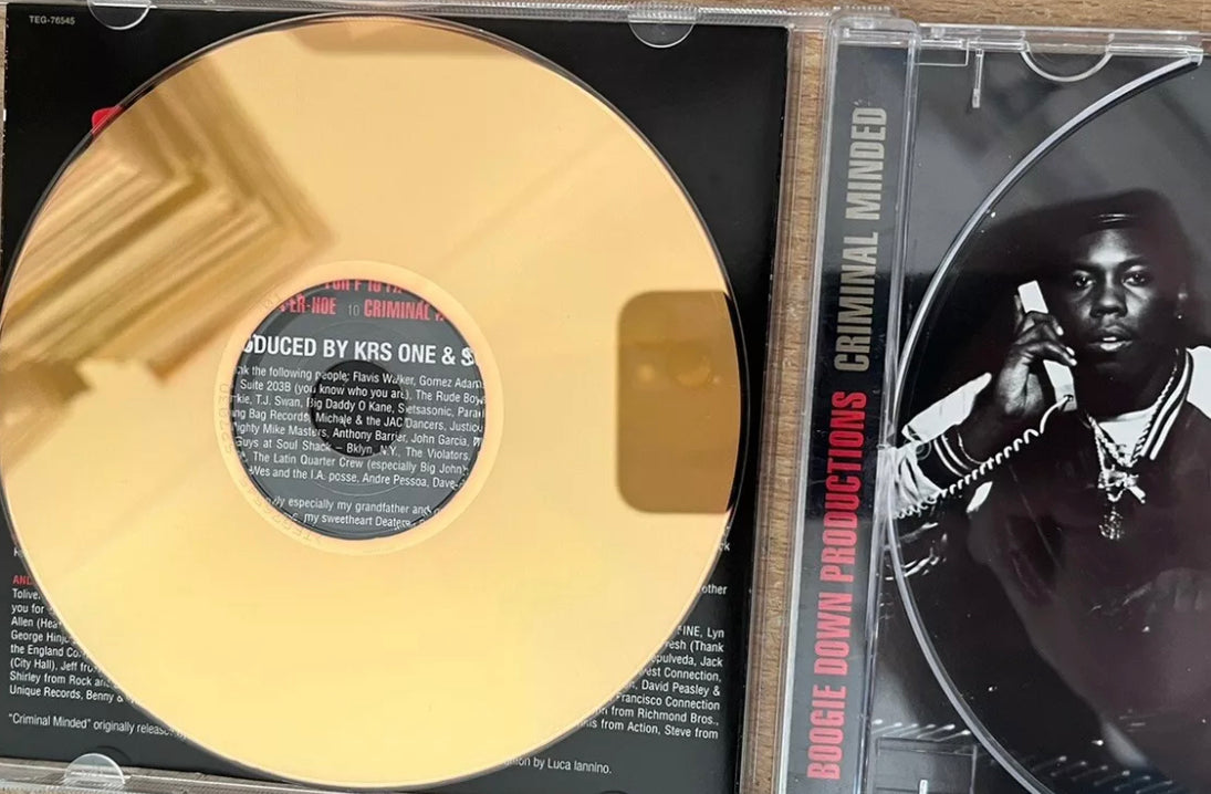 Boogie Down Productions - Criminal Minded - Collector Edition 24 Karat Gold Disc