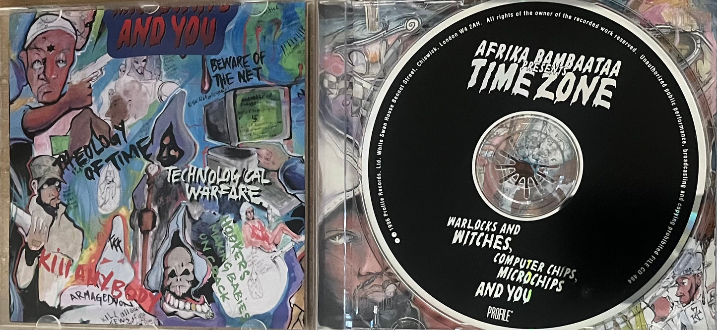 Afrika Bambaataa - Timezone - Warlocks and witches computer chips micro chips and you