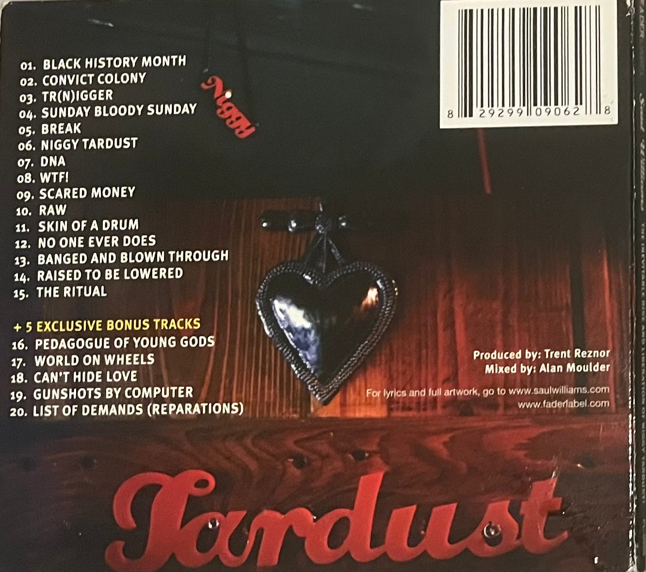 Saul Williams - The Inevitable Rise And Liberation of Niggy Tardust