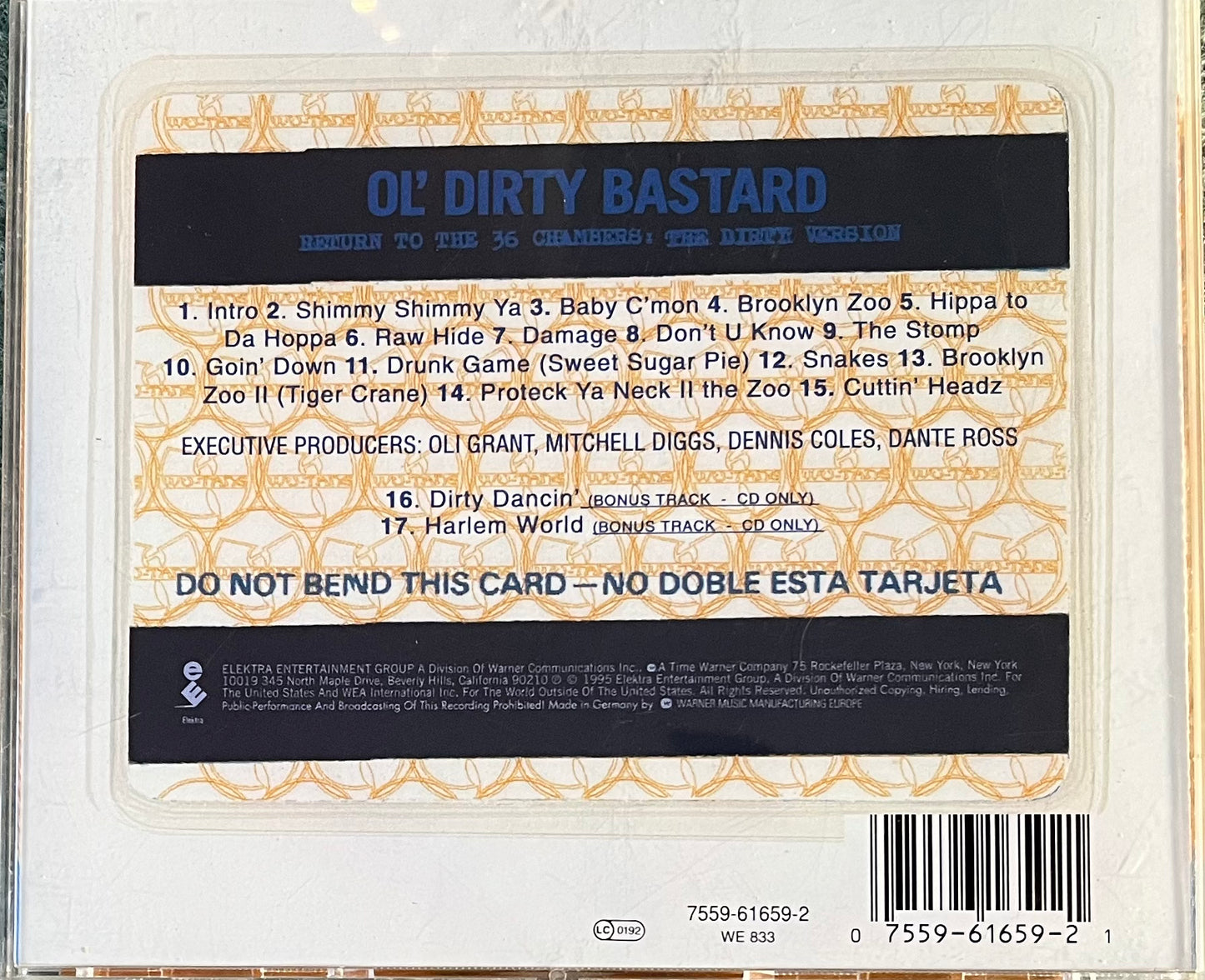 O.D.B - Ol Dirty Bastard - Return To The 36 Chambers