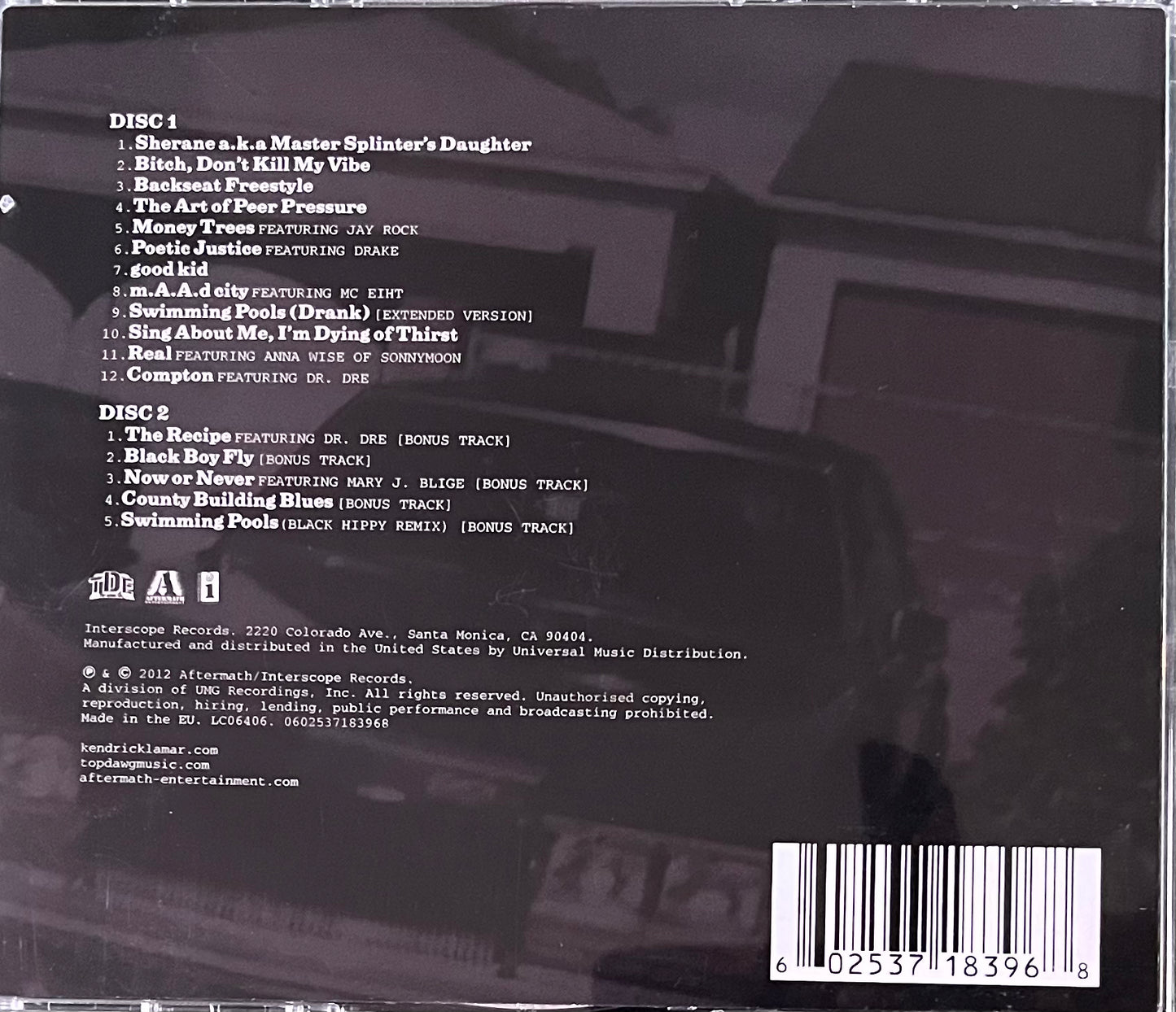 Kendrick Lamar - Good Kid m.A.A.d City