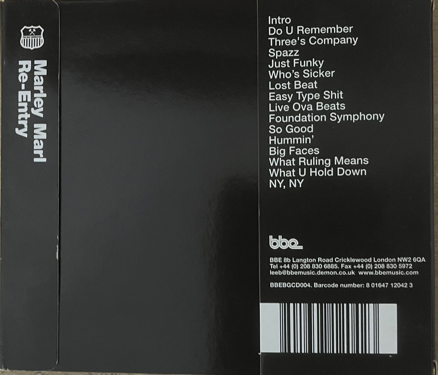 Marley Marl - Re Entry - Beats Rhymes & Jam Sessions