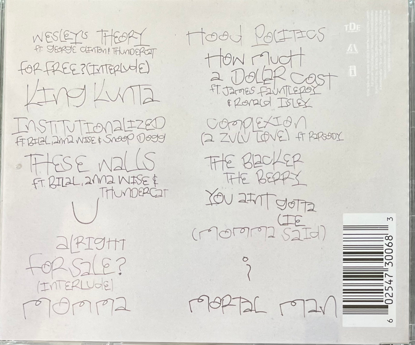 Kendrick Lamar - To Pimp A Butterfly