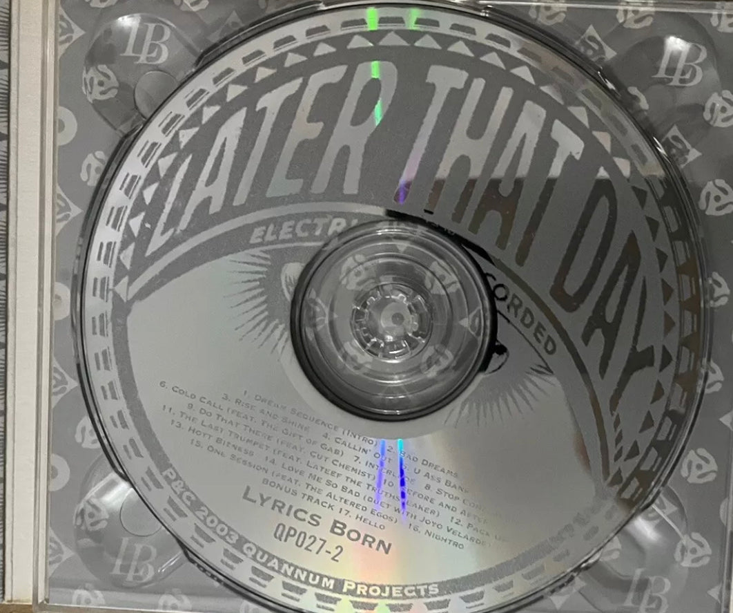 Letra de Born - Later That Day