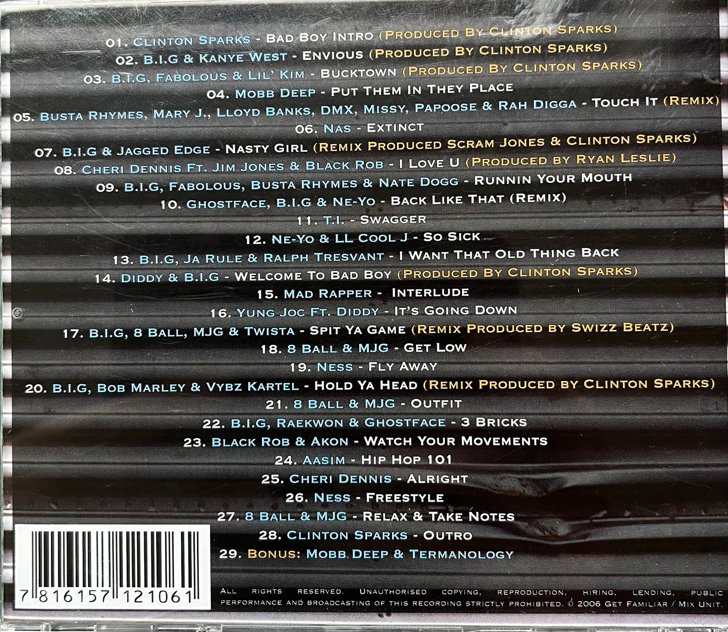 Bad Boy Records And Clinton Sparks - Welcome To Bad Boy