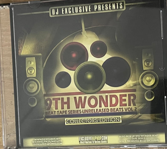 9th Wonder - Dj Exclusive presents Unreleased Beats Vol 2 beat tape series