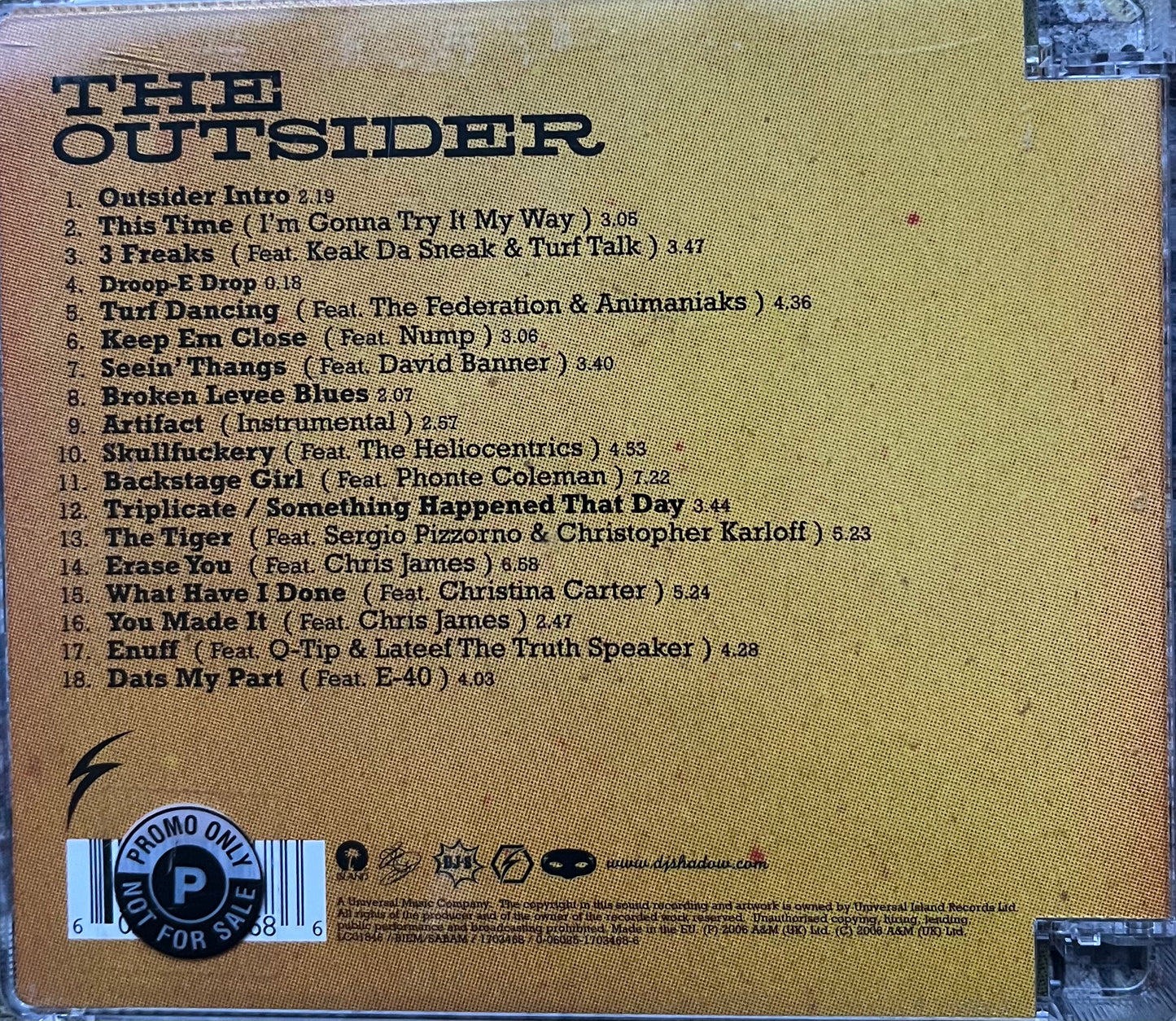 DJ Shadow - The Outsider